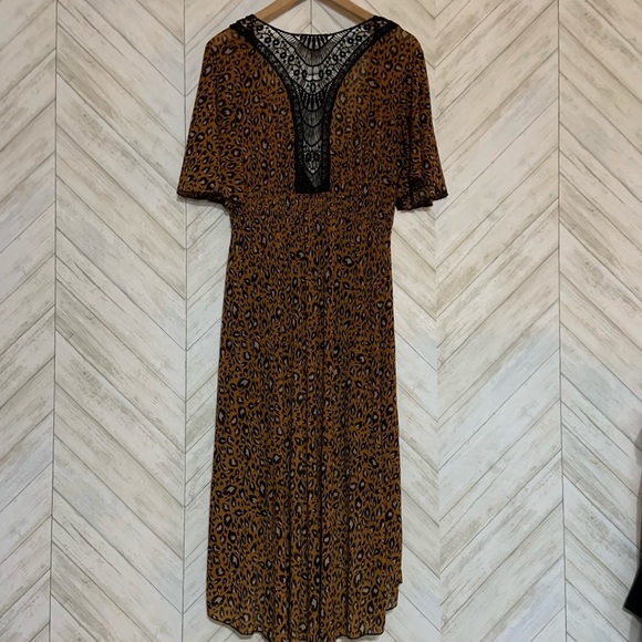 L.I.F.E Leopard Duster Women’s Kimono Animal Print Sz Small - Picture 6 of 8